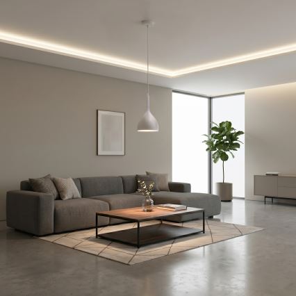 Lustr na lanku NOAK 1xE27/15W/230V krémová