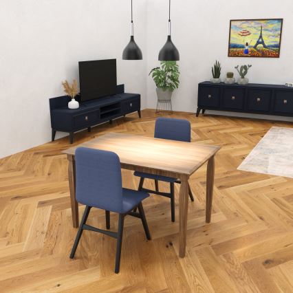 Lustr na lanku NOAK 2xE27/15W/230V černá/lesklý chrom