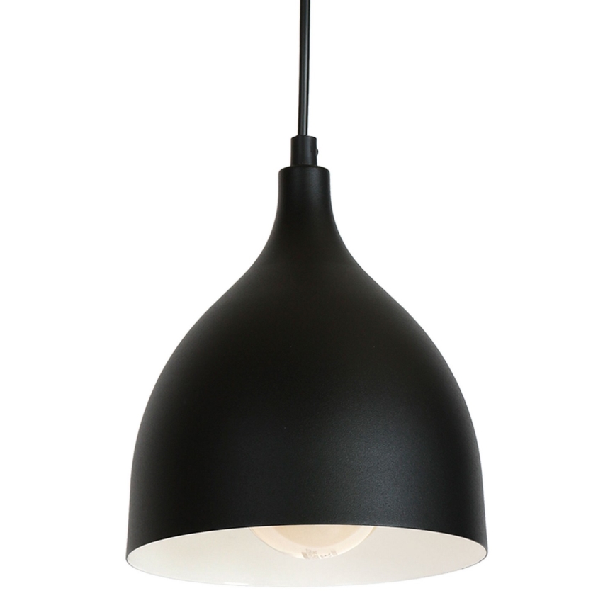 Lustr na lanku NOAK 2xE27/15W/230V černá