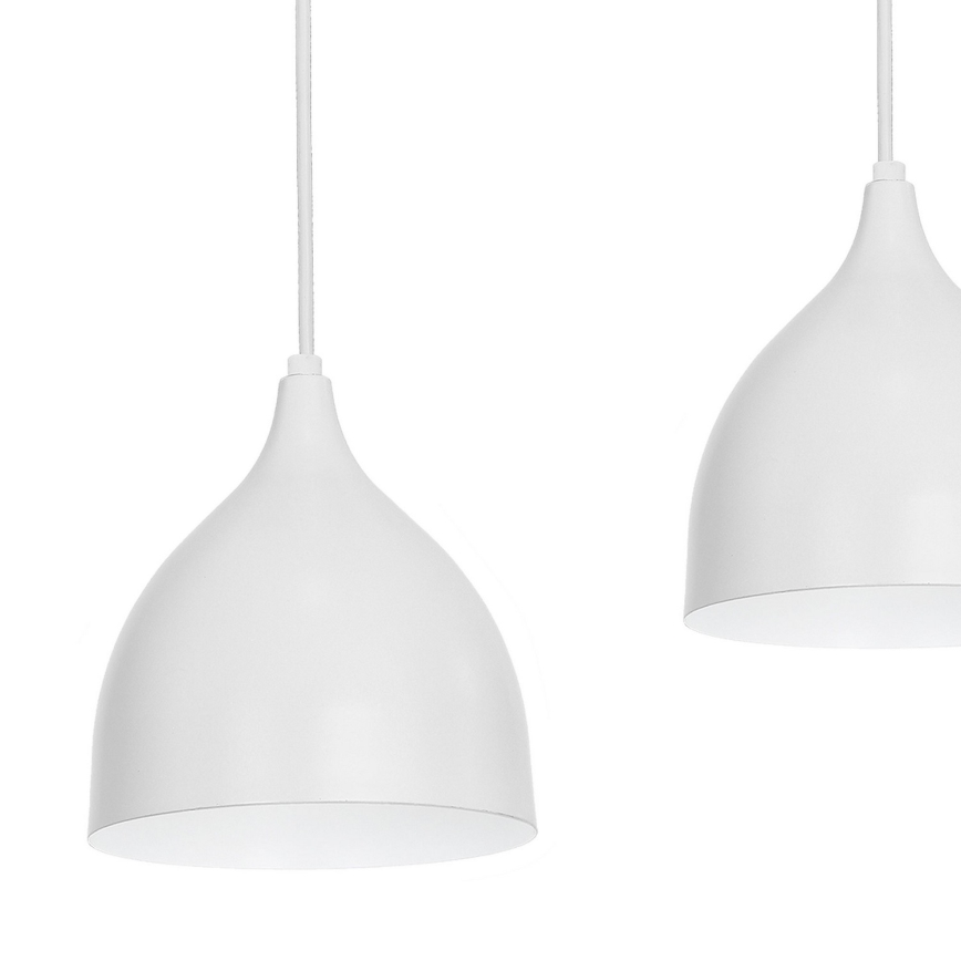 Lustr na lanku NOAK 4xE27/15W/230V šedá