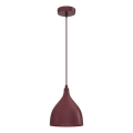 Lustr na lanku NOAK CLASSIC 1xE27/15W/230V burgundy