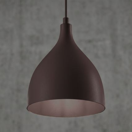 Lustr na lanku NOAK CLASSIC 1xE27/15W/230V hnědá