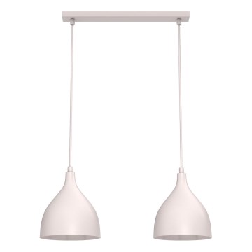 Lustr na lanku NOAK CLASSIC 2xE27/15W/230V krémová