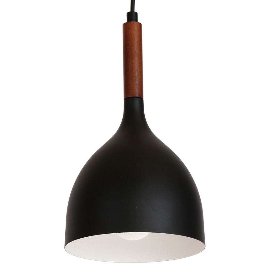 Lustr na lanku NOAK WOOD 1xE27/60W/230V buk