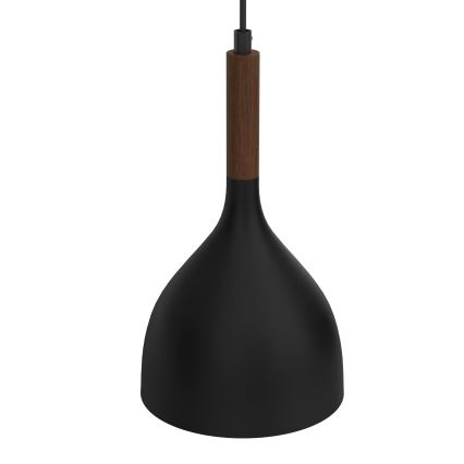 Lustr na lanku NOAK WOOD 2xE27/15W/230V černá/buk