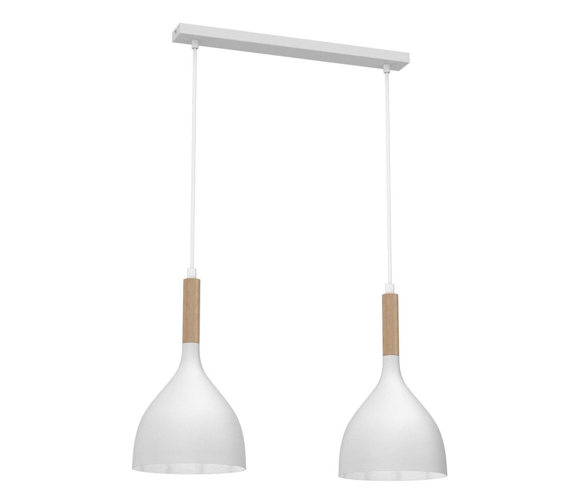 Luminex Lustr na lanku NOAK WOOD 2xE27/60W/230V LU3732