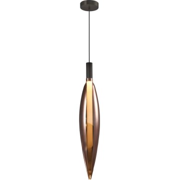 Lustr na lanku NORDIC 1xG9/5W/230V černá/měděná