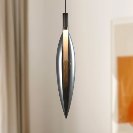 Lustr na lanku NORDIC 1xG9/5W/230V černý chrom