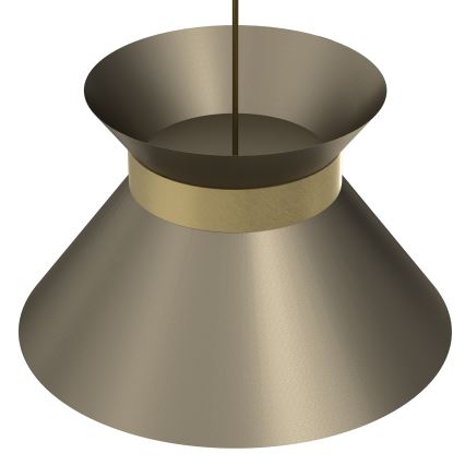 Lustr na lanku NORGE 1xE27/15W/230V mosaz/zlatá