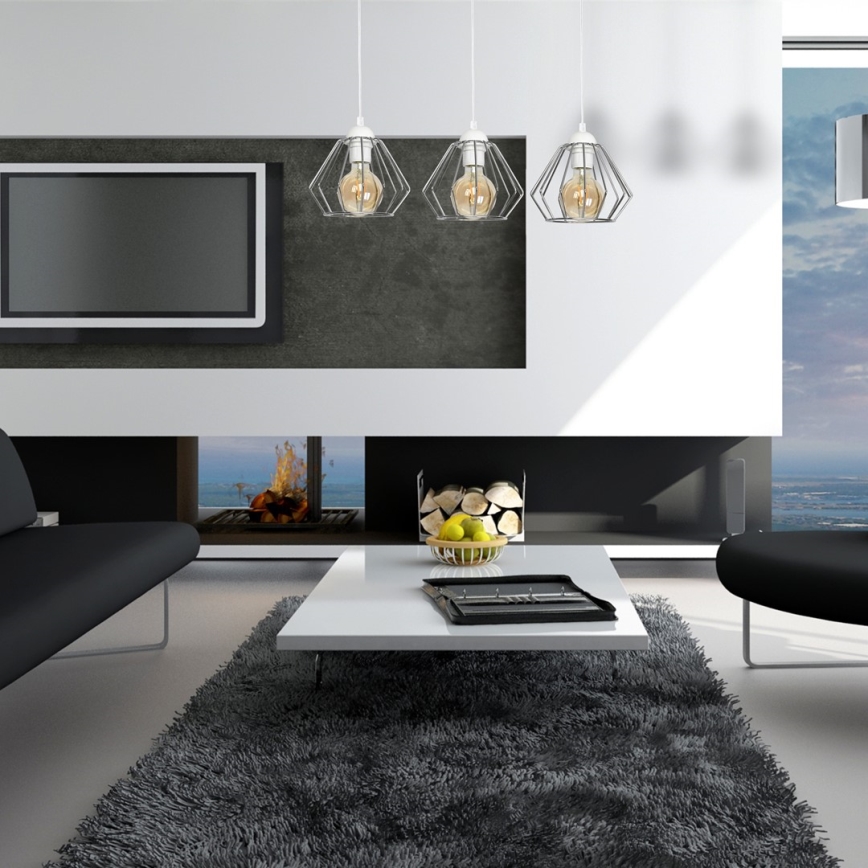 Lustr na lanku NORMAN 3xE27/60W/230V