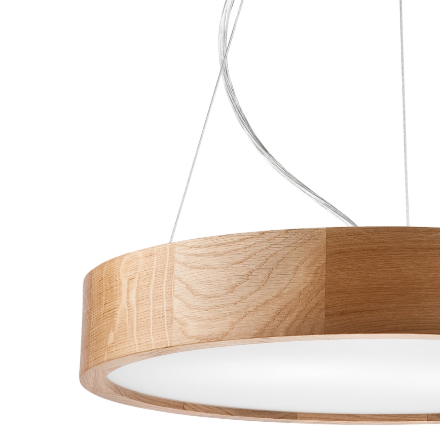 Lustr na lanku OAK 3xE27/60W/230V dub ø 47,5 cm - FSC certifikováno