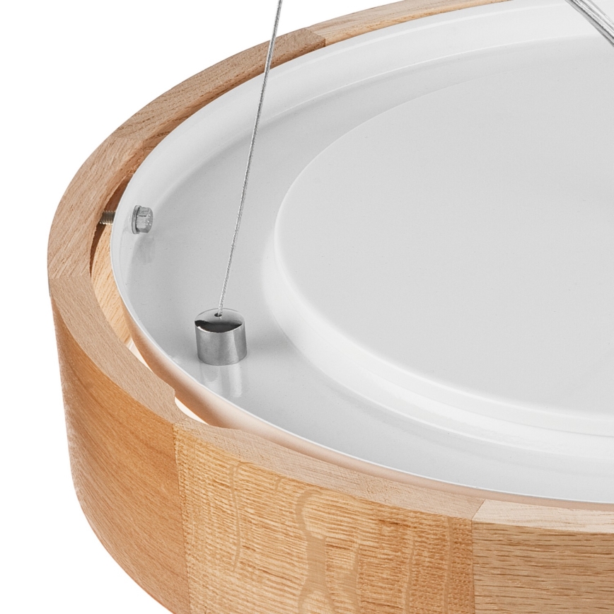 Lustr na lanku OAK 3xE27/60W/230V dub ø 47,5 cm - FSC certifikováno