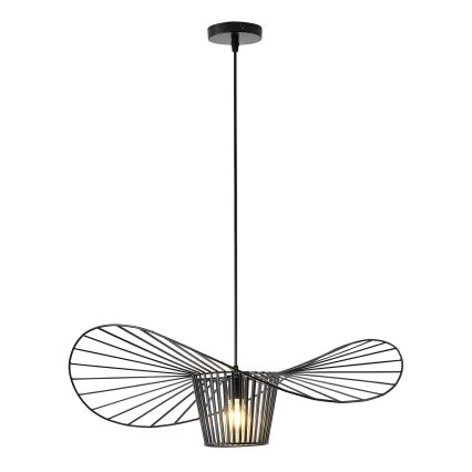 Lustr na lanku OGGI 1xE27/40W/230V pr. 60 cm černá