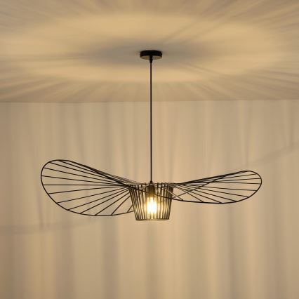 Lustr na lanku OGGI 1xE27/40W/230V černá