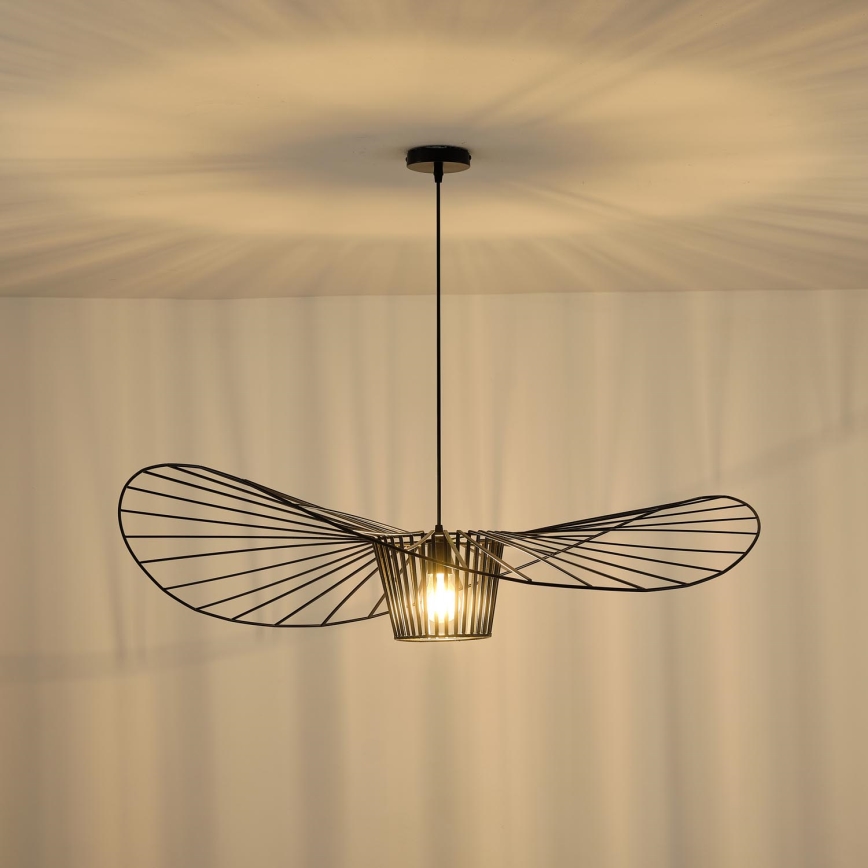 Lustr na lanku OGGI 1xE27/40W/230V černá