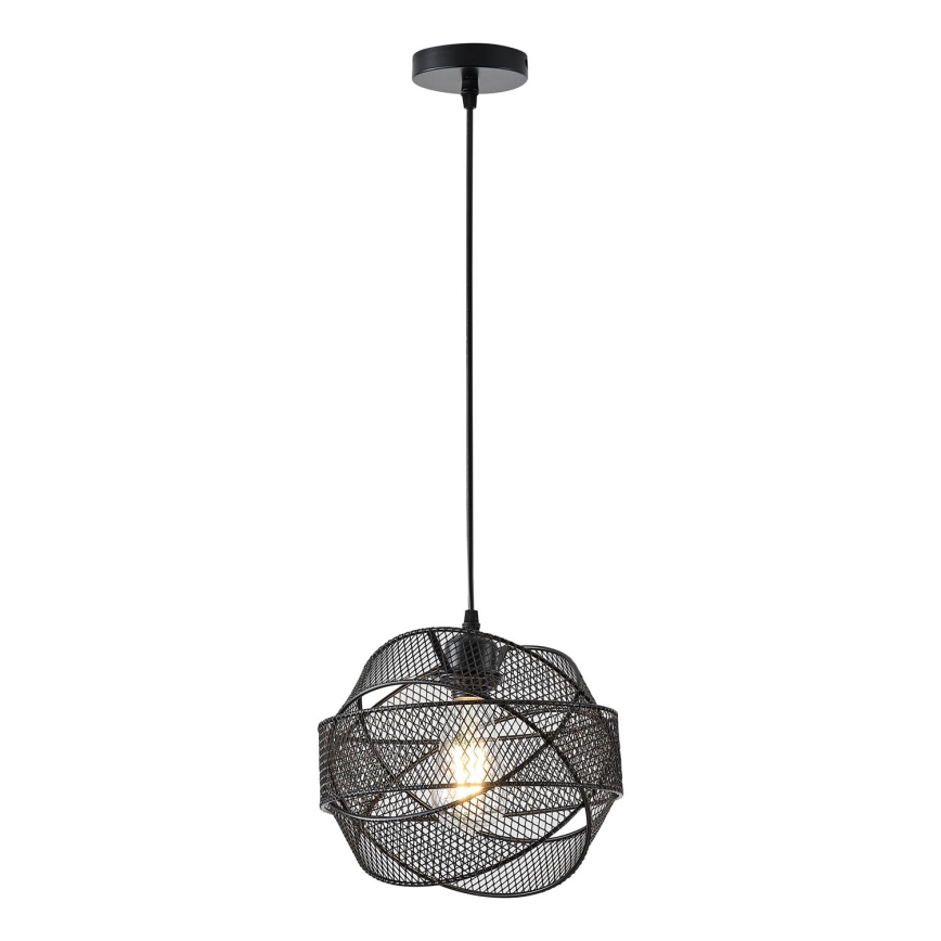 Lustr na lanku OGGI 1xE27/40W/230V černá