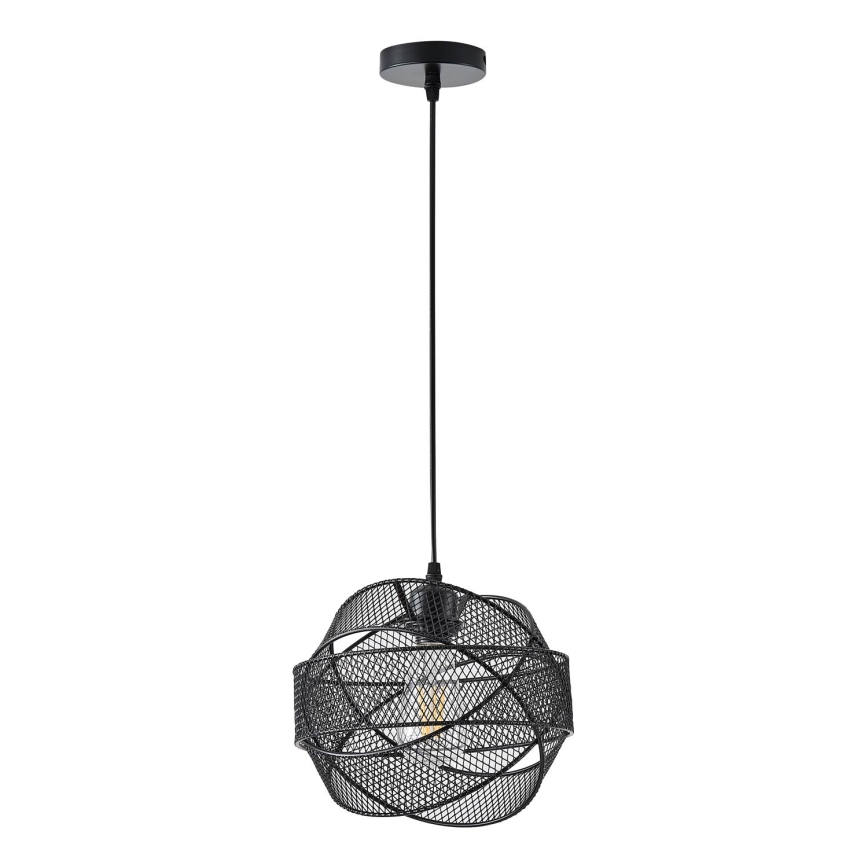 Lustr na lanku OGGI 1xE27/40W/230V černá