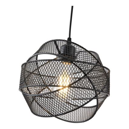 Lustr na lanku OGGI 1xE27/40W/230V černá