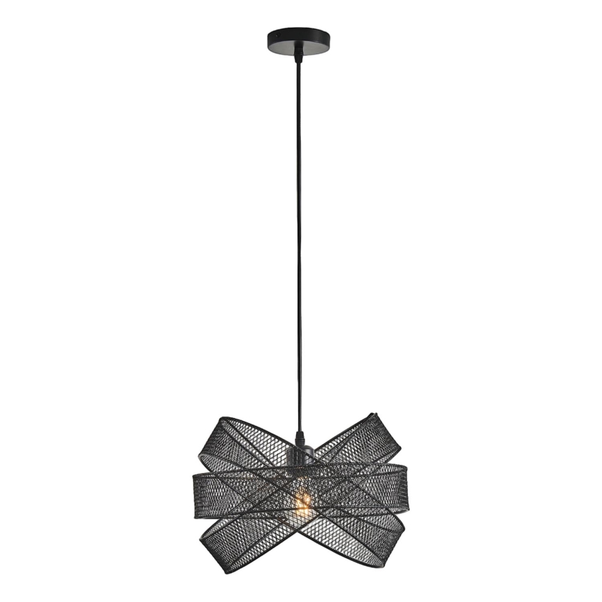 Lustr na lanku OGGI 1xE27/40W/230V černá