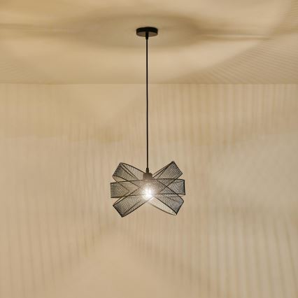 Lustr na lanku OGGI 1xE27/40W/230V černá