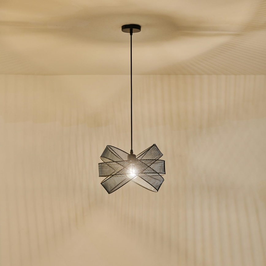 Lustr na lanku OGGI 1xE27/40W/230V černá