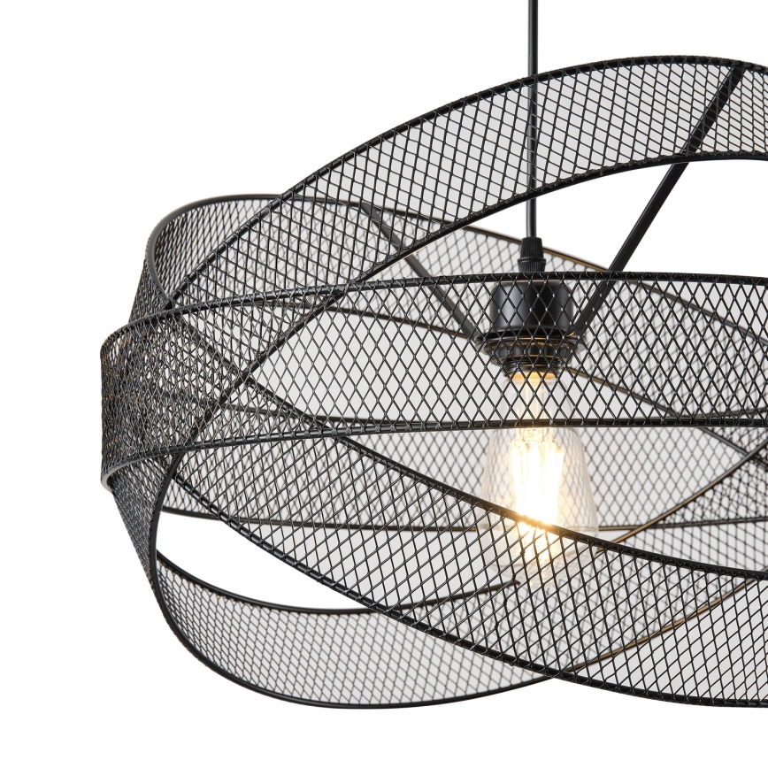 Lustr na lanku OGGI 1xE27/40W/230V černá