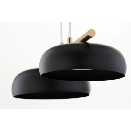 Lustr na lanku OLAF 2xGX53/12W/230V černá/zlatá