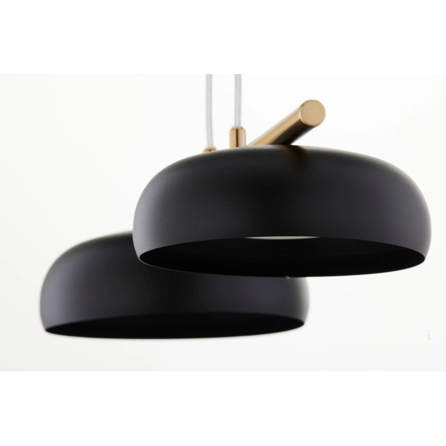 Lustr na lanku OLAF 2xGX53/12W/230V černá/zlatá