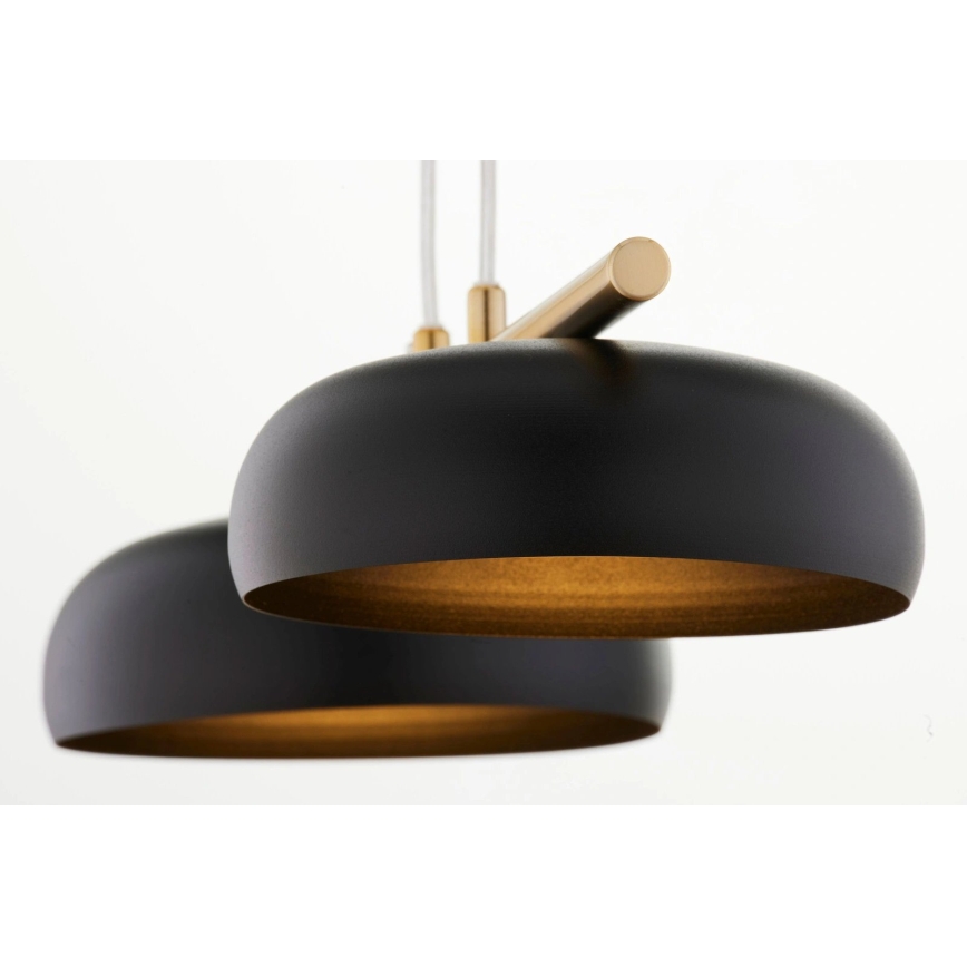 Lustr na lanku OLAF 2xGX53/12W/230V černá/zlatá