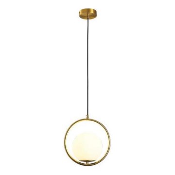 Lustr na lanku ORBA 1xE27/15W/230V mosaz