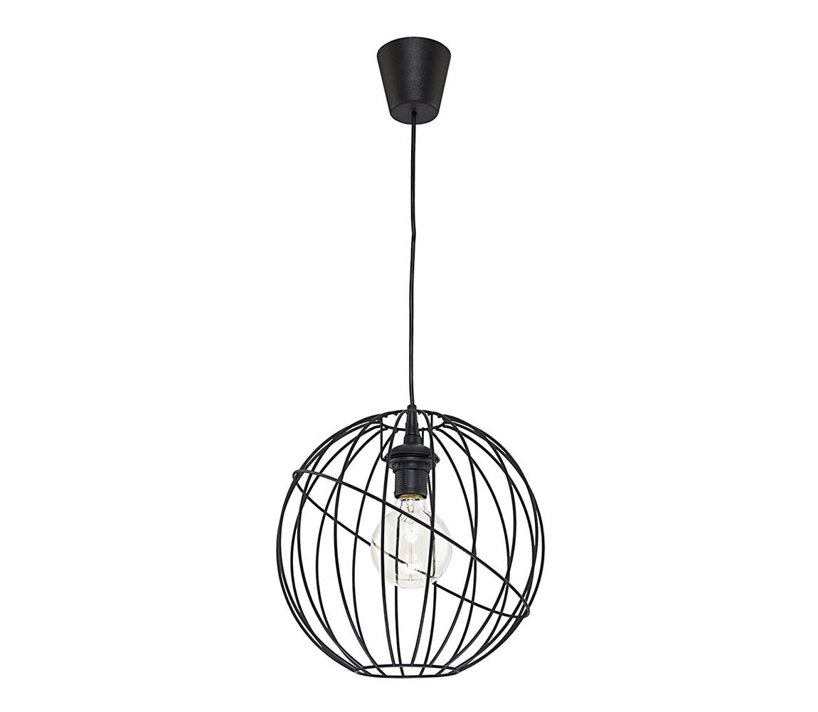 TK Lighting Lustr na lanku ORBITA BLACK 1xE27/60W/230V TK1626