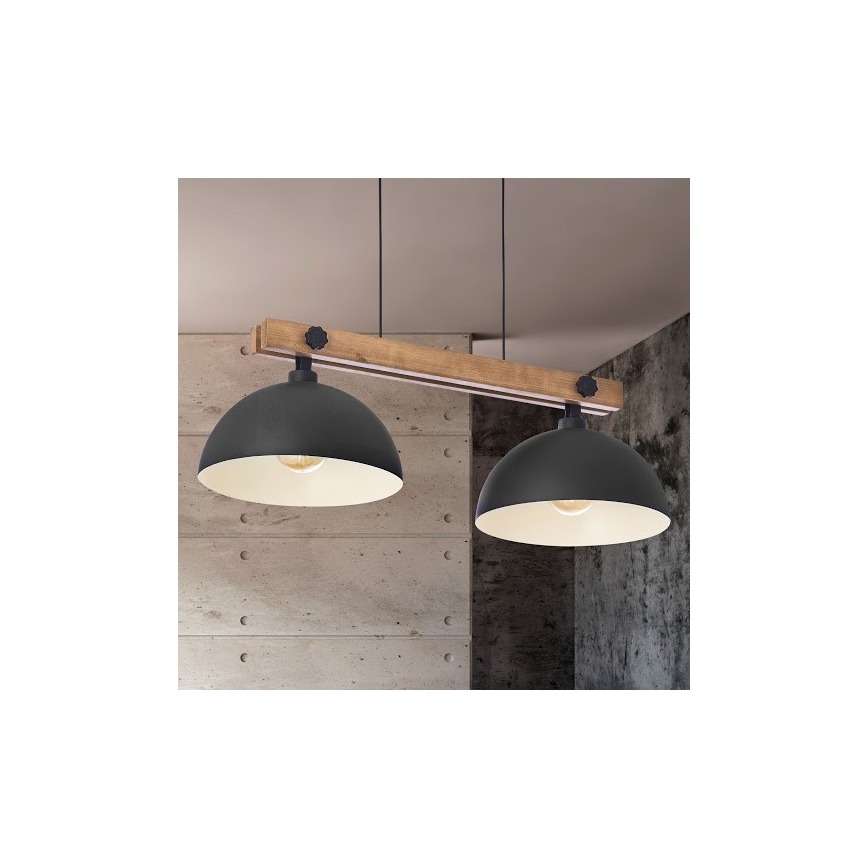 Lustr na lanku OSLO 2xE27/60W/230V