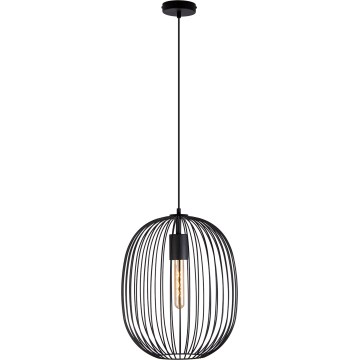 Lustr na lanku OVELLA 1xE27/15W/230V pr. 34 cm černá