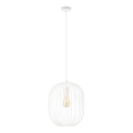 Lustr na lanku OVELLA 1xE27/15W/230V pr. 34 cm krémová