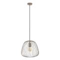 Lustr na lanku OVELLA 1xE27/15W/230V pr. 36 cm béžová