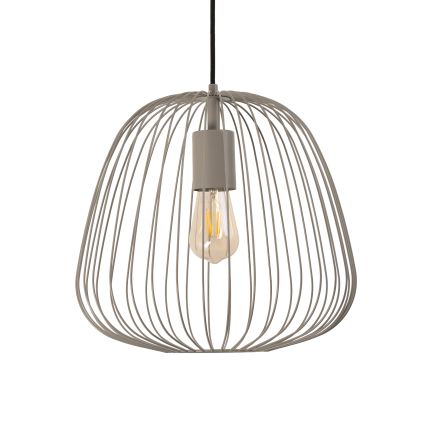 Lustr na lanku OVELLA 1xE27/15W/230V pr. 36 cm béžová