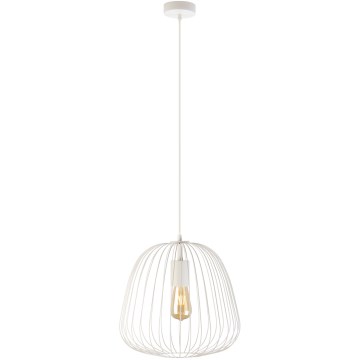 Lustr na lanku OVELLA 1xE27/15W/230V pr. 36 cm krémová
