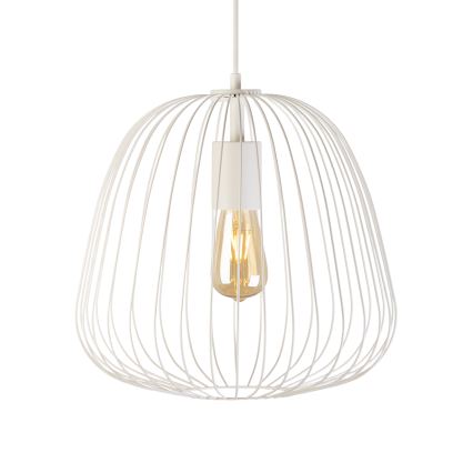 Lustr na lanku OVELLA 1xE27/15W/230V pr. 36 cm krémová