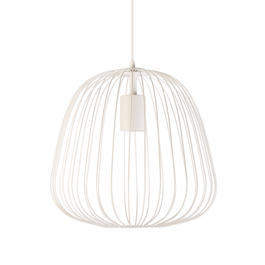 Lustr na lanku OVELLA 1xE27/15W/230V pr. 36 cm krémová