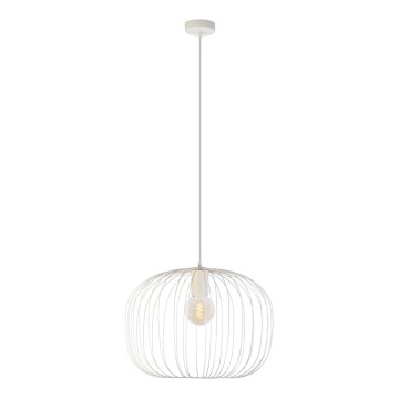 Lustr na lanku OVELLA 1xE27/15W/230V pr. 46 cm krémová