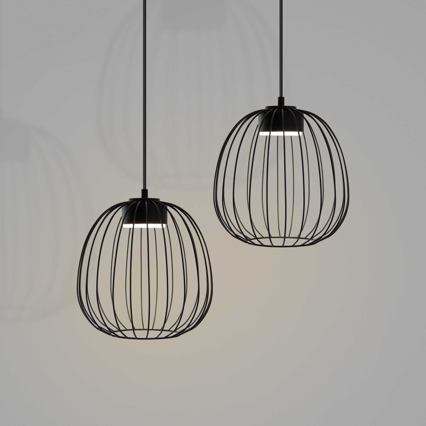 Lustr na lanku OVELLA 1xGX53/10W/230V pr. 25 cm černá