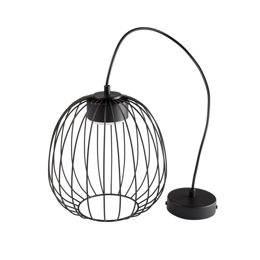 Lustr na lanku OVELLA 1xGX53/10W/230V pr. 25 cm černá