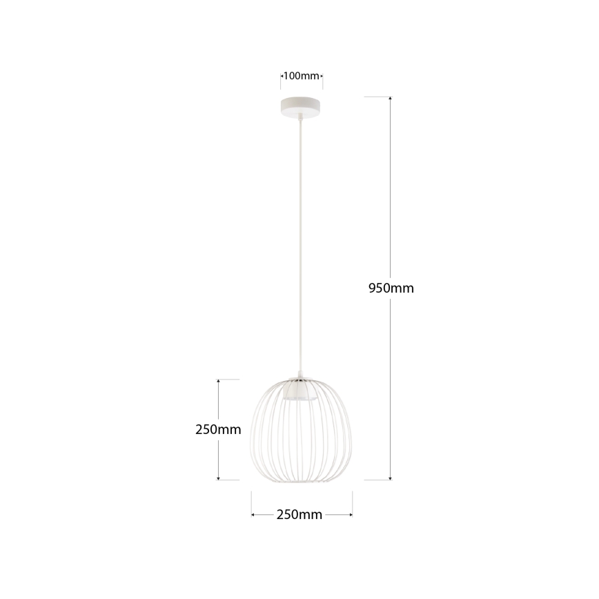 Lustr na lanku OVELLA 1xGX53/10W/230V pr. 25 cm krémová