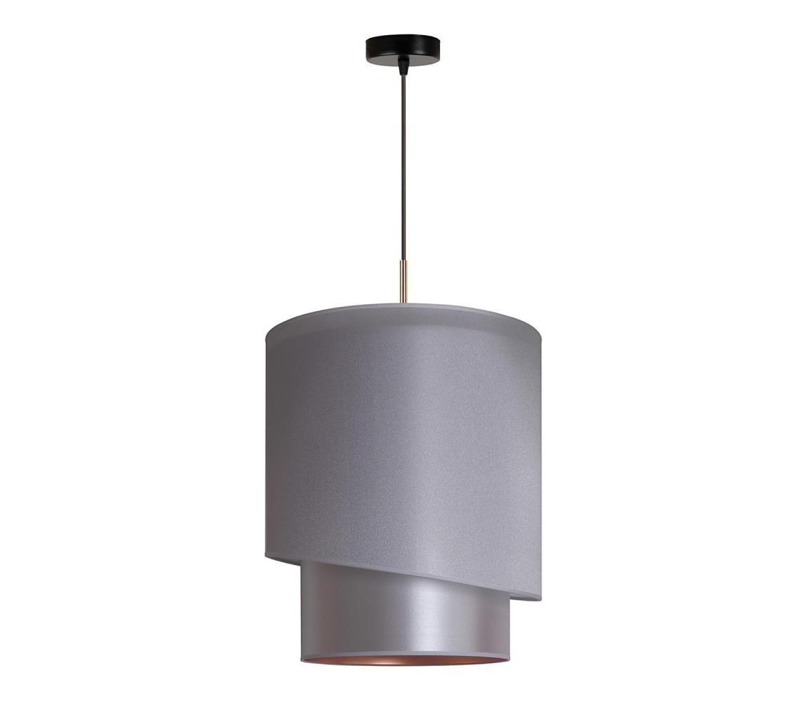 Duolla Lustr na lanku PARIS 1xE27/15W/230V pr. 40 cm stříbrná/zlatá DU602648