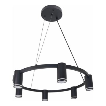 Lustr na lanku PARIS 6xGU10/12W/230V černá