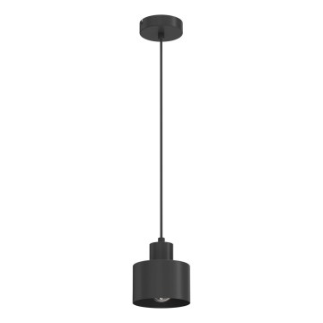 Lustr na lanku PARKLA 1xE27/15W/230V černá