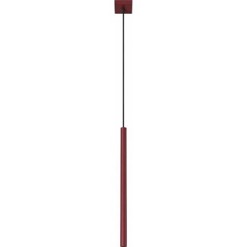 Lustr na lanku PASTELO 1xG9/8W/230V červená