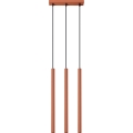 Lustr na lanku PASTELO 3xG9/8W/230V červená