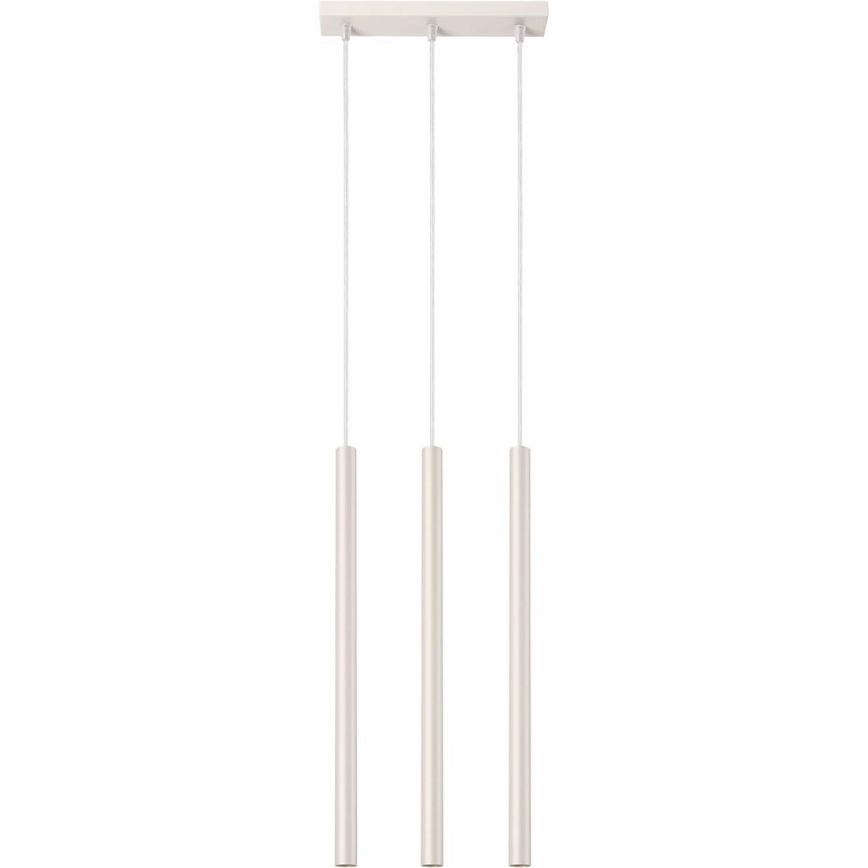 Lustr na lanku PASTELO 3xG9/8W/230V krémová