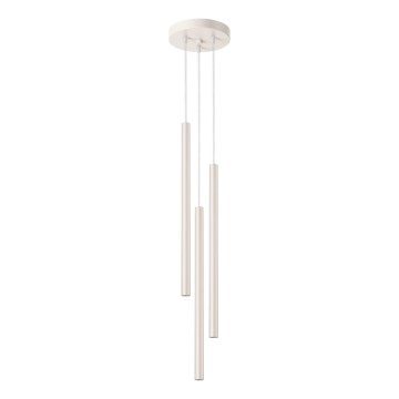 Lustr na lanku PASTELO 3xG9/8W/230V krémová